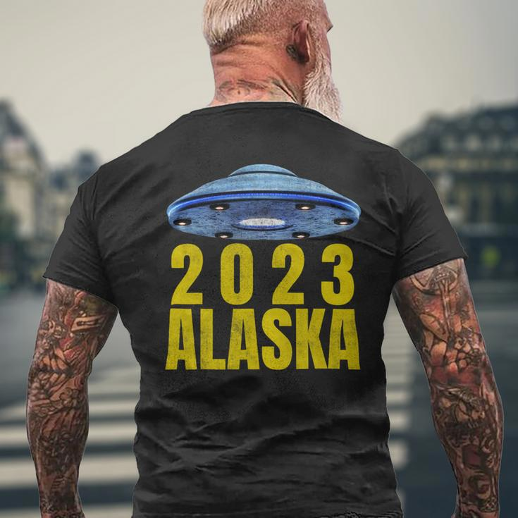 Alaska 2Alien Ufo For Science Fiction Lovers Mens Back Print T-shirt Gifts for Old Men
