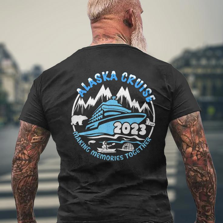 Alaska Cruise 2023 Family Vacation Group Matching Sea Trip Mens Back Print T-shirt Gifts for Old Men