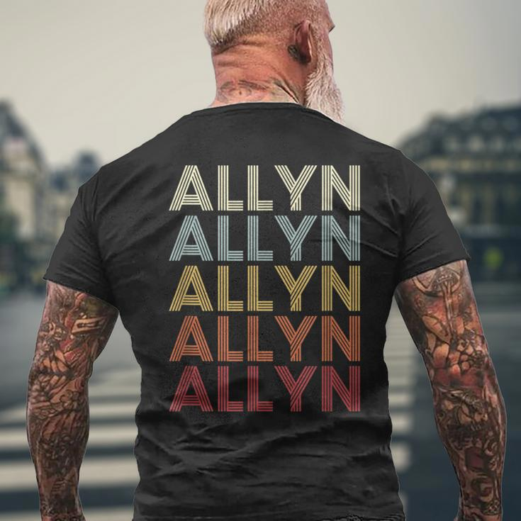 Allyn Washington Allyn Wa Retro Vintage Text Men's T-shirt Back Print Gifts for Old Men