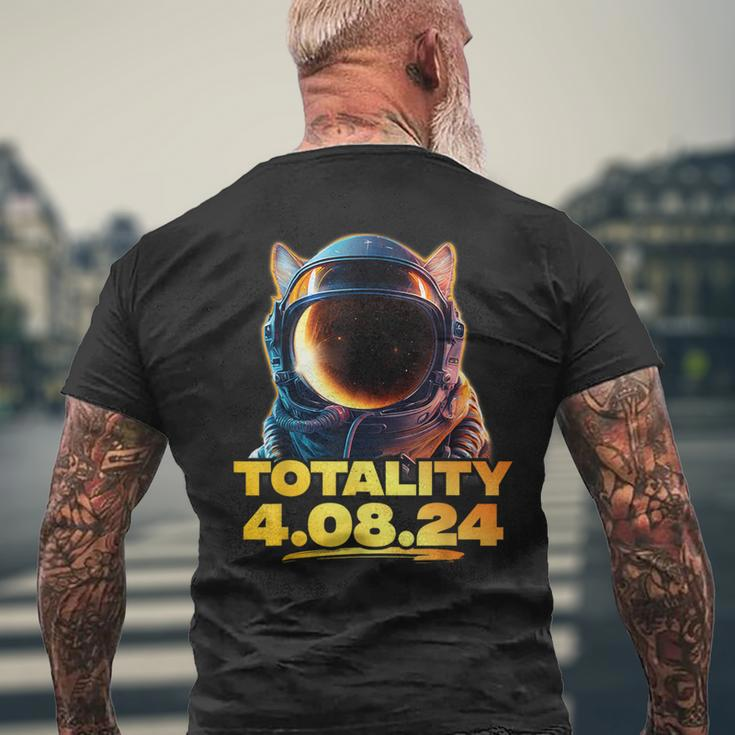 America Totality 40824 Corgi Total Solar Eclipse Dog 2024 Men's T-shirt Back Print Gifts for Old Men