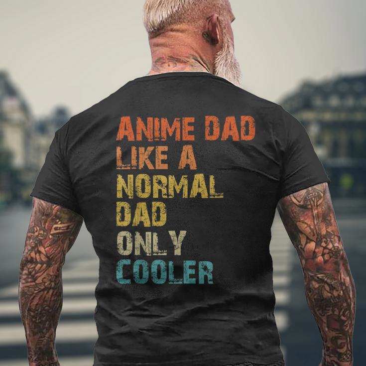 Anime Dad Like A Normal Dad But Cooler Fathers Day Anime For Women Men's Back Print T-shirt Gifts for Old Men