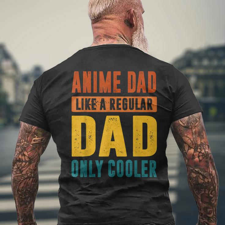 Anime Fathers Birthday Anime Dad Only Cooler Vintage For Women Men's Back Print T-shirt Gifts for Old Men