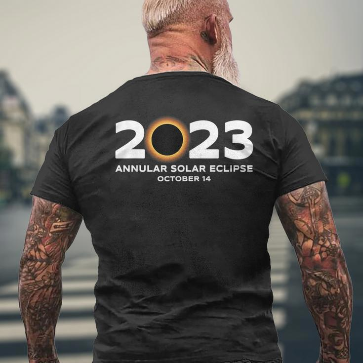 Annular Solar Eclipse 2023 October 14 Astronomy Lover Men's T-shirt Back Print Gifts for Old Men