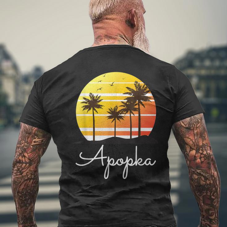 Apopka Florida Vacation Beach Island Family Group Men's T-shirt Back Print Gifts for Old Men