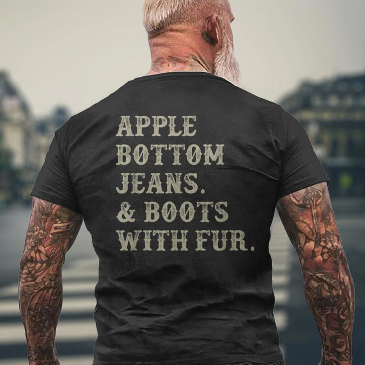 Apple Bottom Jeans And Boots With Fur Men's T-shirt Back Print Gifts for Old Men
