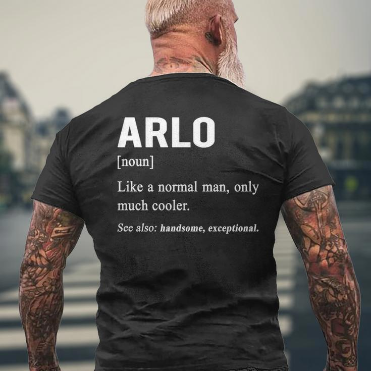 Arlo Name Gift Arlo Funny Definition V2 Mens Back Print T-shirt Gifts for Old Men