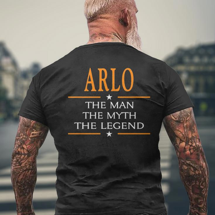 Arlo Name Gift Arlo The Man The Myth The Legend V2 Mens Back Print T-shirt Gifts for Old Men