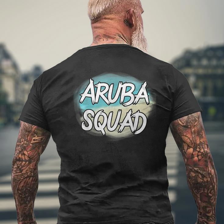 Aruba Squad - Funny Vacation - Matching Group Vacation Mens Back Print T-shirt Gifts for Old Men