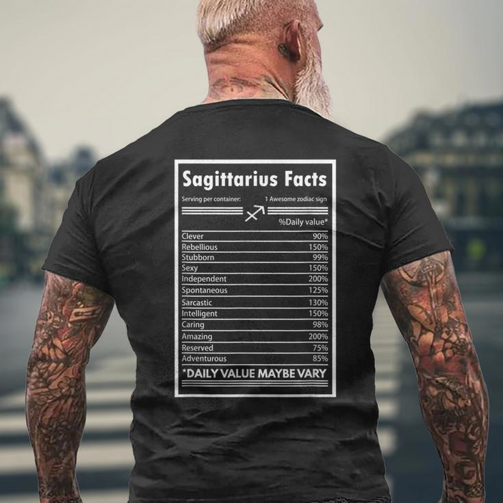 Astrology Graphic Awesome Zodiac Sign Sagittarius Men's T-shirt Back Print Gifts for Old Men