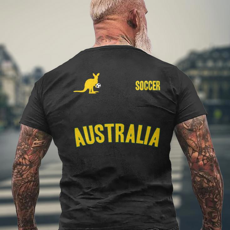 Australia Soccer Aussie Soccer Sports Men's T-shirt Back Print Gifts for Old Men