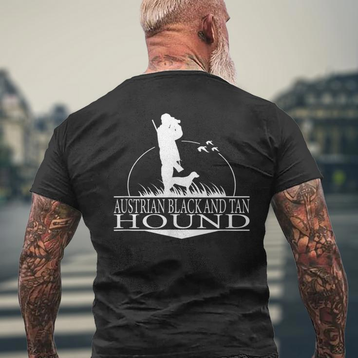 Austrian Black And Tan Hound Hound Dog Hunter Hunting Dog Men's T-shirt Back Print Gifts for Old Men