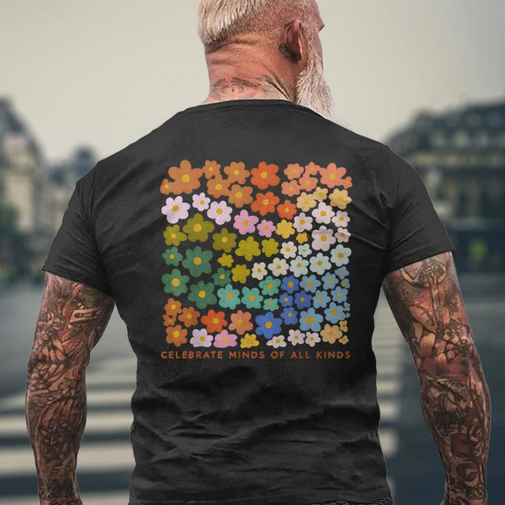Autism Inclusive Education Celebrate Mind Of All Kind Men's T-shirt Back Print Gifts for Old Men