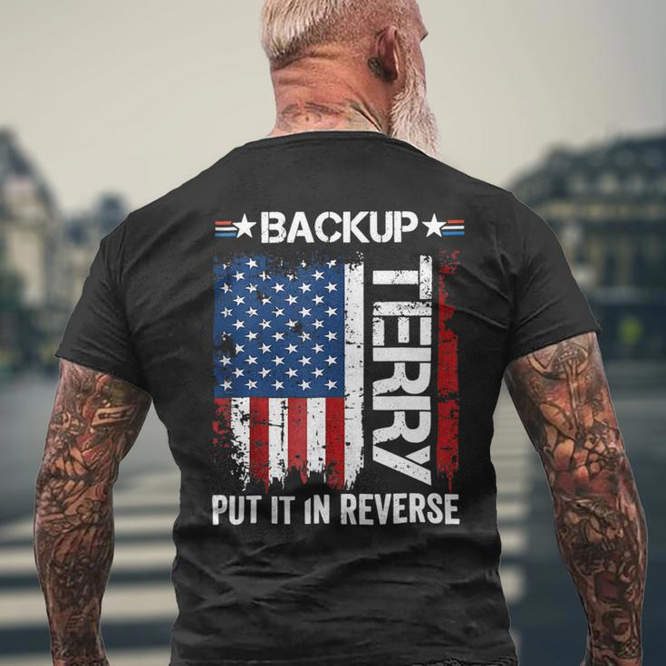 Back It Up Terry Put It In Reverse Funny 4Th Of July 1 Mens Back Print T-shirt Gifts for Old Men