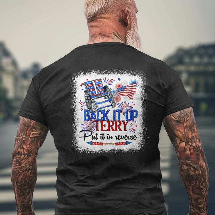 Back It Up Terry Put It In Reverse Funny 4Th Of July Us Flag 1 Mens Back Print T-shirt Gifts for Old Men