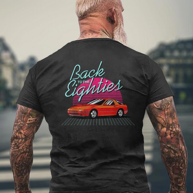 Back To The Eighties Mens Back Print T-shirt Gifts for Old Men