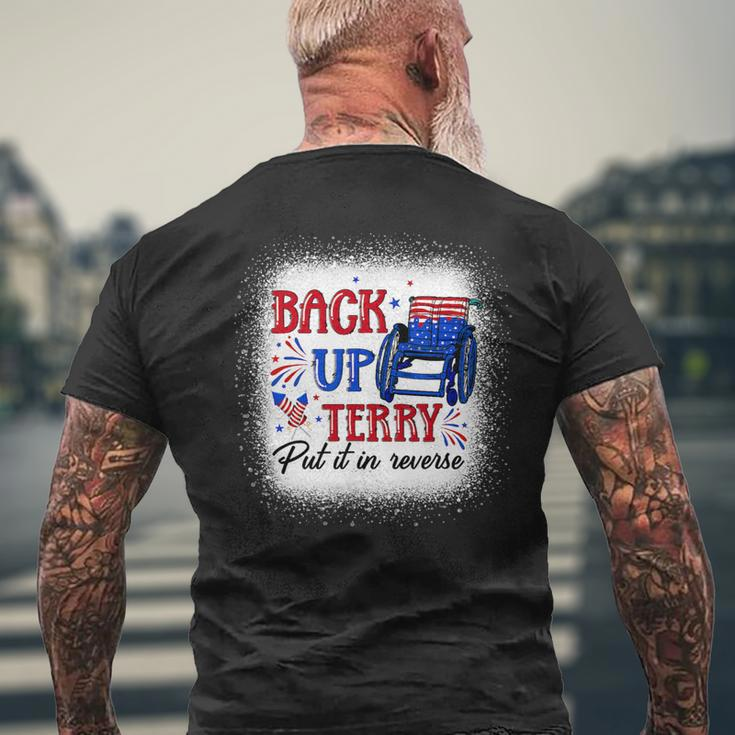Back Up Terry Put It In Reverse 4Th Of July American Flag 1 Mens Back Print T-shirt Gifts for Old Men