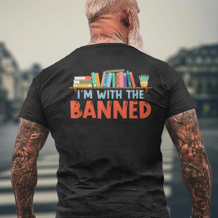 Im With The Banned For Book Lovers Men's Back Print T-shirt Gifts for Old Men