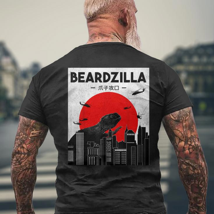 Bearded Dragon Beardzilla Lizard Lover Reptile Lover Men's T-shirt Back Print Gifts for Old Men