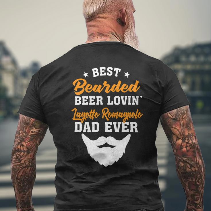 Beer Best Bearded Beer Lovin Shetland Sheepdog Dad Funny Mens Back Print T-shirt Gifts for Old Men