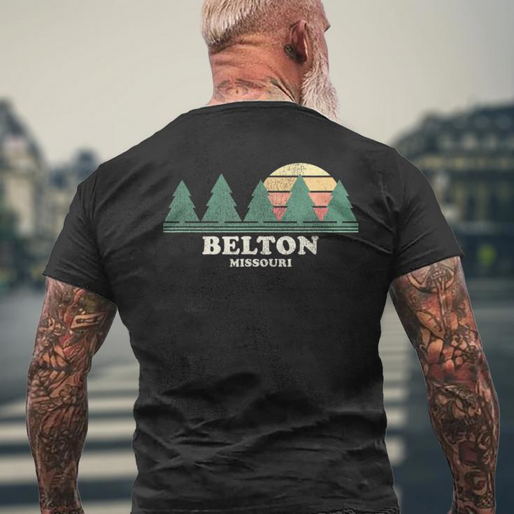 Belton Mo Vintage Throwback Retro 70S Men's T-shirt Back Print Gifts for Old Men