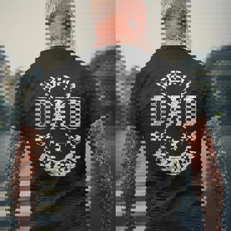 Best Dad By Par Funny Golf Daddy Fathers Day Birthday Gifts Mens Back Print T-shirt Gifts for Old Men