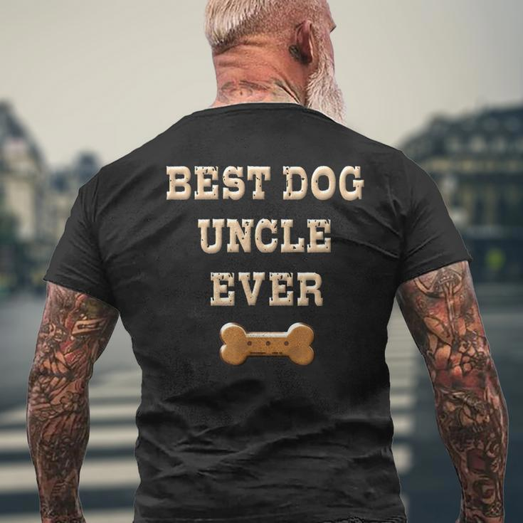 Best Dog Uncle Ever Favorite Uncle Dog Fathers Day Men's Back Print T-shirt Gifts for Old Men