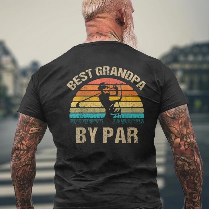 Best Grandpa By Par Fathers Day Golf Men's Back Print T-shirt Gifts for Old Men