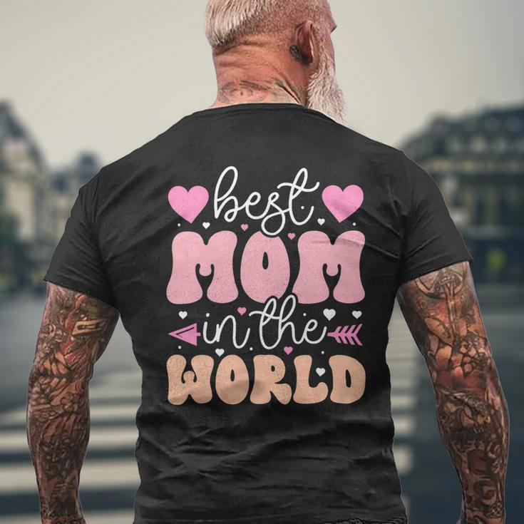 Best Mom In The World Cute Mothers Day Mens Back Print T-shirt Gifts for Old Men
