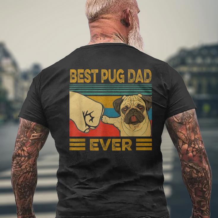 Best Pug Dad Ever Men's Back Print T-shirt Gifts for Old Men