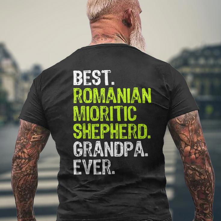 Best Romanian Mioritic Shepherd Grandpa Ever Dog Lover Men's T-shirt Back Print Gifts for Old Men