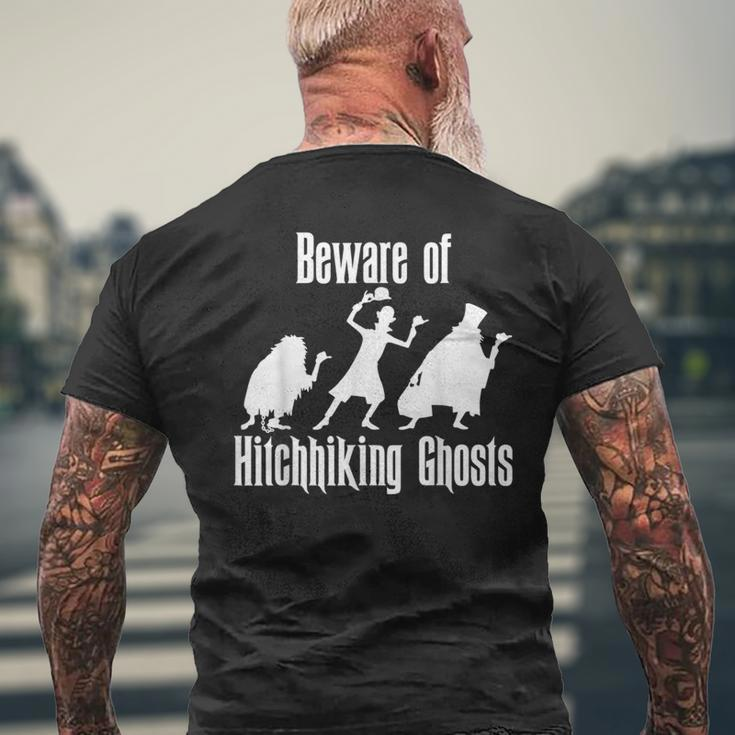 Beware Of Hitchhiking Ghosts Halloween Men's T-shirt Back Print Gifts for Old Men