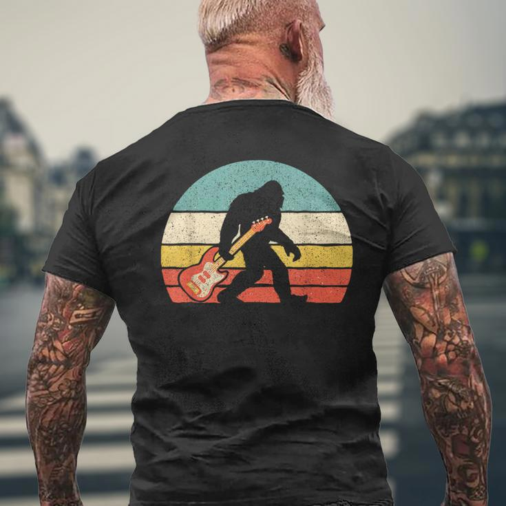 Bigfoot Bass Guitar Bass Player Bassist Music Guitarist Men's T-shirt Back Print Gifts for Old Men