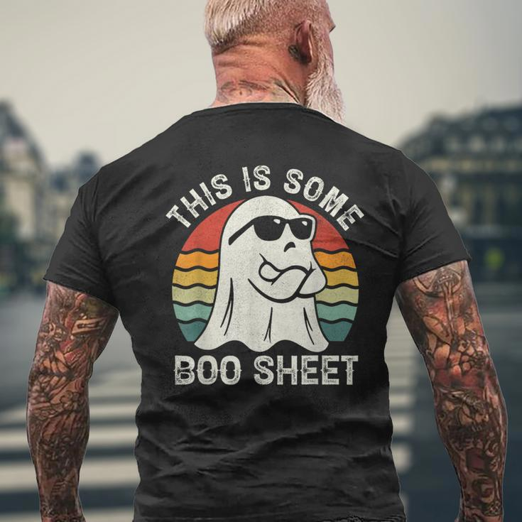 This Is Some Boo Sheet Ghost Cute Boo Ghost Halloween Spooky Men's T-shirt Back Print Gifts for Old Men