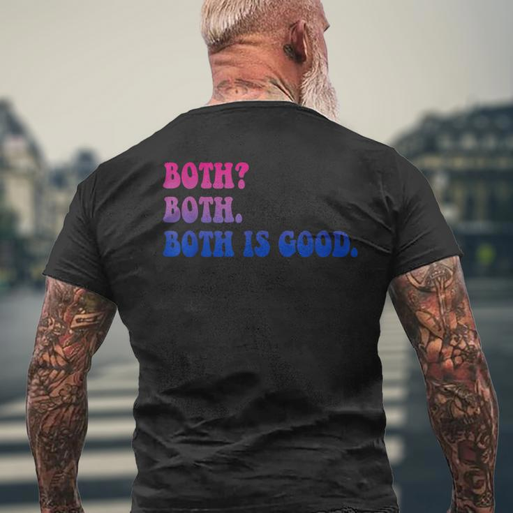 Both Both Both Is Good Bisexual Lgbt Apparel Mens Back Print T-shirt Gifts for Old Men