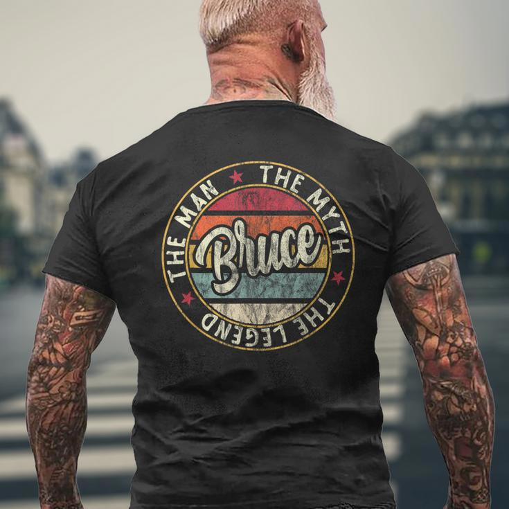 Bruce The Man The Myth The Legend First Name Bruce Men's T-shirt Back Print Gifts for Old Men