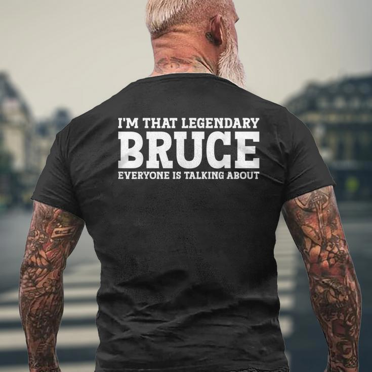 Bruce Personal Name Funny Bruce Mens Back Print T-shirt Gifts for Old Men