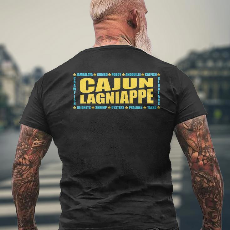 Cajun Lagniappe With Crawfish Gumbo Jambalaya Men's T-shirt Back Print Gifts for Old Men