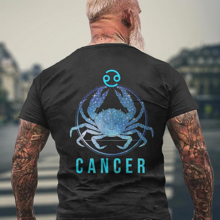 Cancer Zodiac Sign Astrology Birthday Horoscope Lover Men's Back Print T-shirt Gifts for Old Men