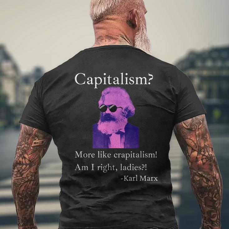 Capitalism More Like Crapitalism | Capitalism Sucks Mens Back Print T-shirt Gifts for Old Men