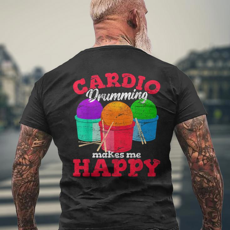 Cardio Drumming Squad Workout Gym Fitness Class Exercise Men's Back Print T-shirt Gifts for Old Men