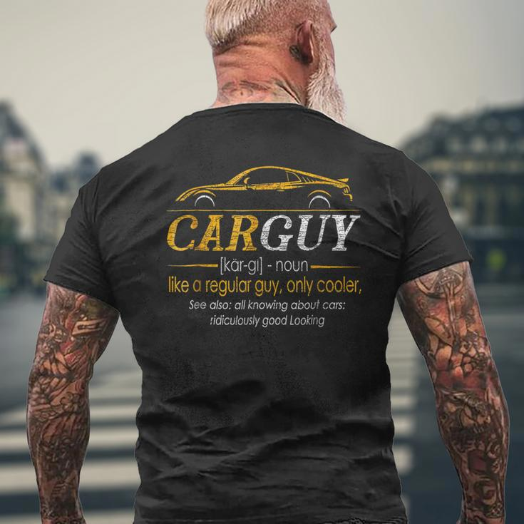 Carguy Definition Car Guy Muscle Car Men's T-shirt Back Print Gifts for Old Men
