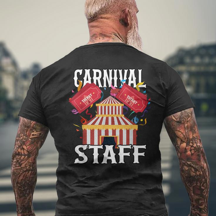 Carnival Staff Circus Event Security Ringmaster Lover Cute Mens Back Print T-shirt Gifts for Old Men