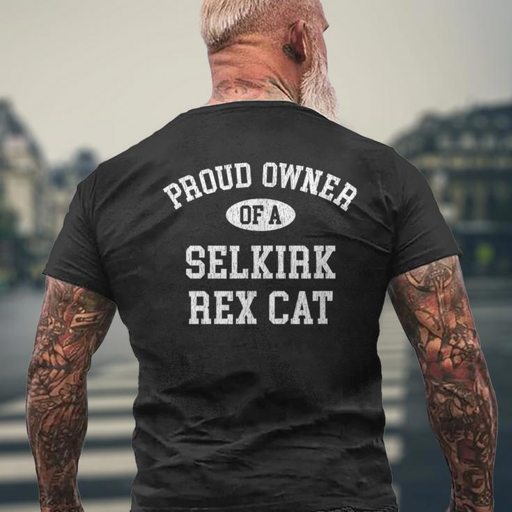 Cat Lovers Who Love Their Selkirk Rex Men's T-shirt Back Print Gifts for Old Men