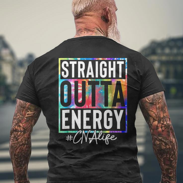 Certified Nursing Assistant Cna Life Straight Outta Energy Mens Back Print T-shirt Gifts for Old Men