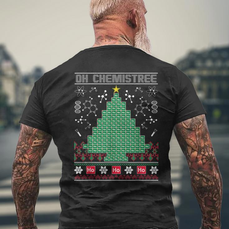 Chemist Element Oh Chemistree Ugly Christmas Sweater Men's T-shirt Back Print Gifts for Old Men