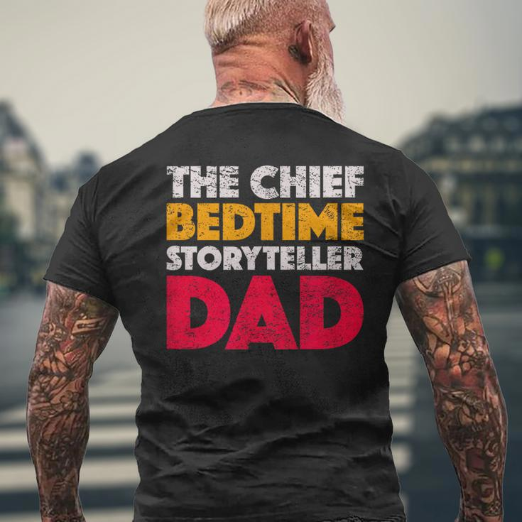 The Chief Bedtime Storyteller Dad Retro Style Vintage Men's T-shirt Back Print Gifts for Old Men