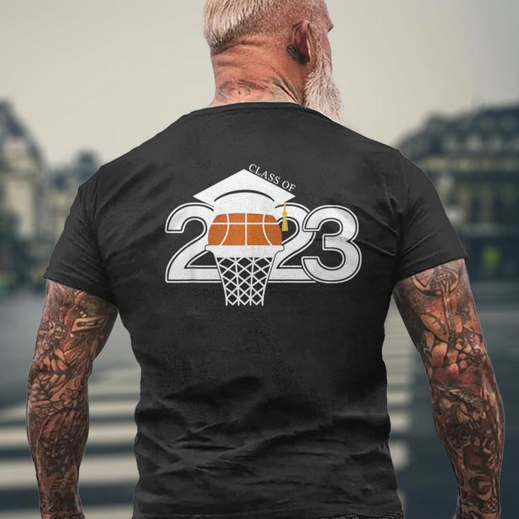 Class 2023 Graduation Senior Basketball Player Men's Back Print T-shirt Gifts for Old Men