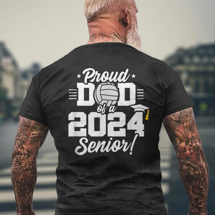 Class Of 2024 Senior Year Volleyball Dad Senior 2024 Men's T-shirt Back Print Gifts for Old Men