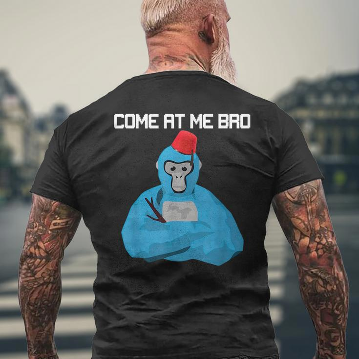 Come At Me Bro Gorilla Tag Monke Vr Gamer For Kids Mens Back Print T-shirt Gifts for Old Men
