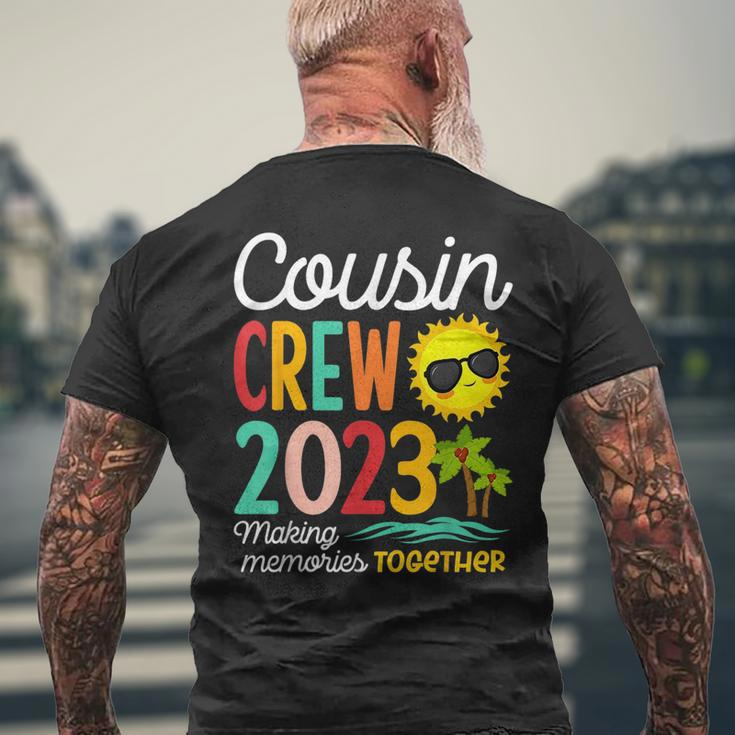 Cousin Crew 2023 Summer Vacation Beach Family Trip Matching Mens Back Print T-shirt Gifts for Old Men